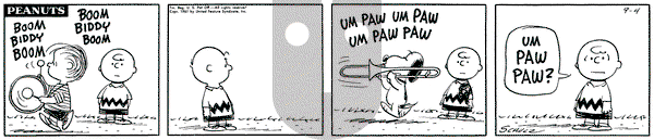 Peanuts on Monday September 4, 1961 Comic Strip