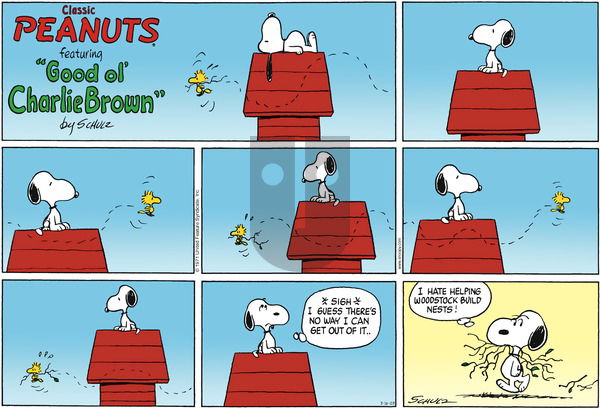 Peanuts on Sunday March 16, 2003 Comic Strip