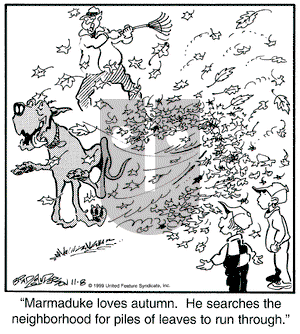 Marmaduke on Monday November 8, 1999 Comic Strip
