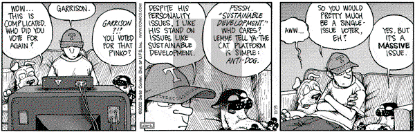 Get Fuzzy on Friday November 15, 2002 Comic Strip