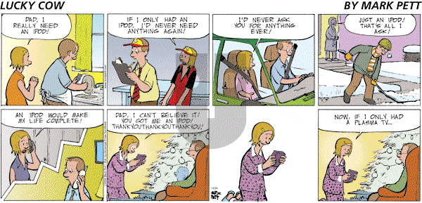 Lucky Cow on Sunday December 24, 2006 Comic Strip