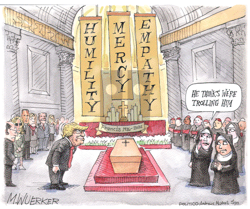Matt Wuerker on Friday April 25, 2025 Comic Strip