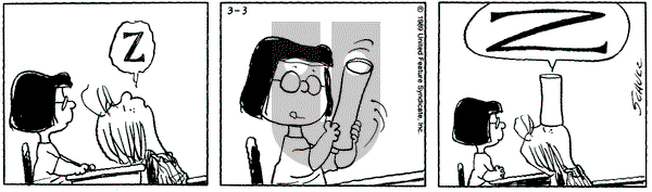 Peanuts on Friday March 3, 1989 Comic Strip