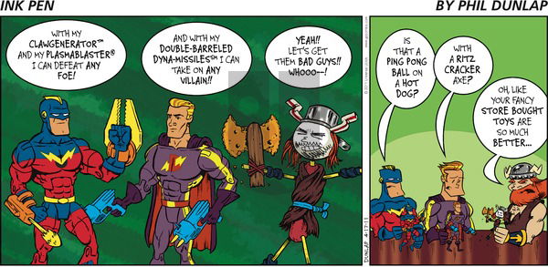 Ink Pen on Sunday April 17, 2011 Comic Strip