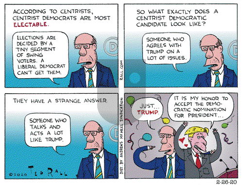 Ted Rall on Wednesday February 26, 2020 Comic Strip