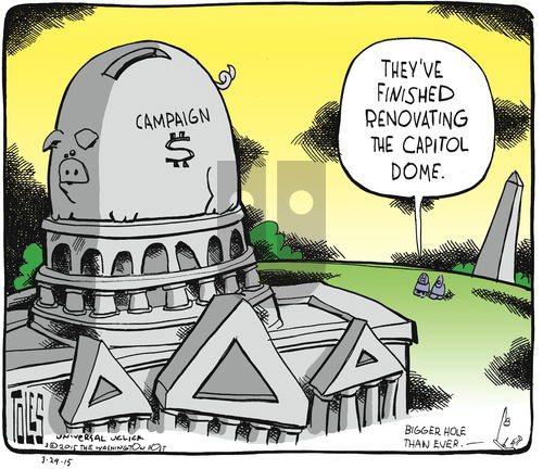 Tom Toles on Sunday March 29, 2015 Comic Strip