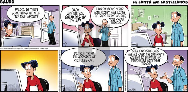 Baldo on Sunday July 30, 2017 Comic Strip