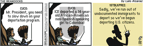 La Cucaracha on Monday January 16, 2012 Comic Strip