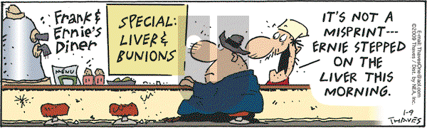 Frank and Ernest on Friday January 9, 2009 Comic Strip