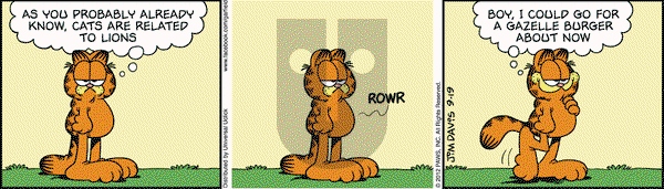 Garfield on Wednesday September 19, 2012 Comic Strip