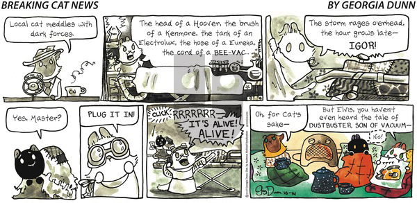 Breaking Cat News on Sunday October 14, 2018 Comic Strip