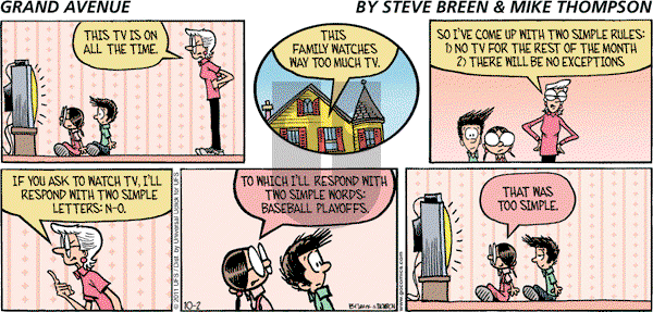 Grand Avenue on Sunday October 2, 2011 Comic Strip
