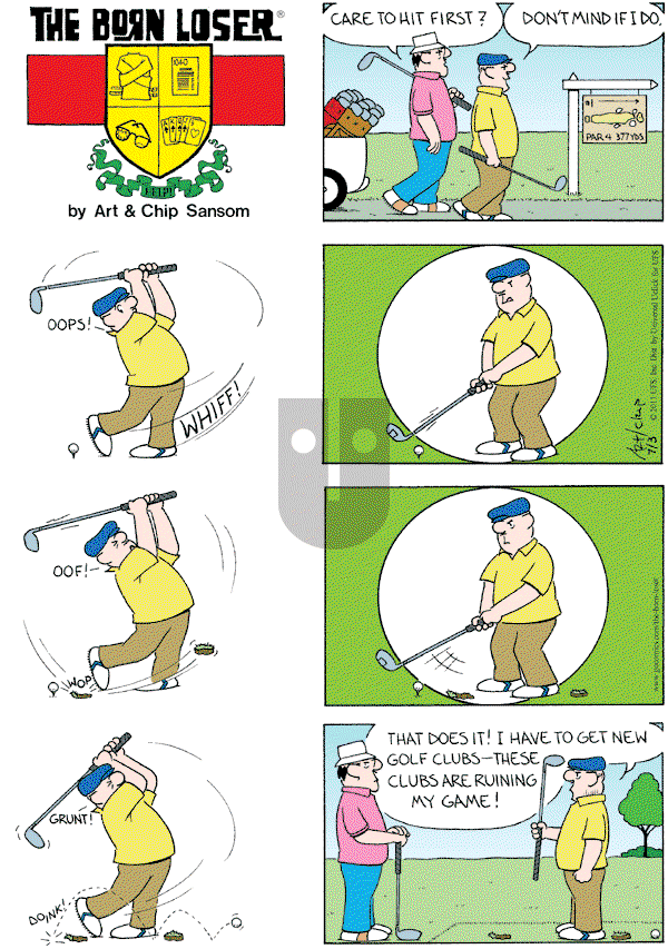The Born Loser on Sunday July 3, 2011 Comic Strip