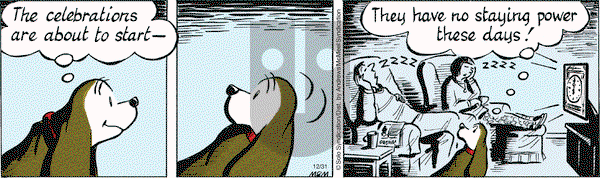 Fred Basset on Monday December 31, 2018 Comic Strip