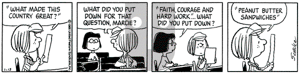 Peanuts on Monday January 13, 1986 Comic Strip