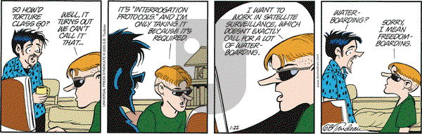Doonesbury on Saturday January 22, 2005 Comic Strip
