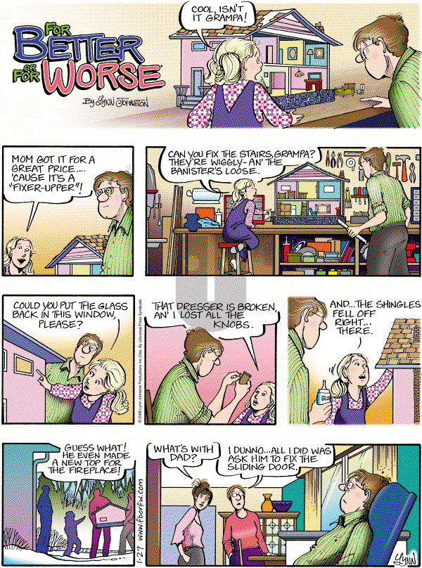 For Better or For Worse - Sunday January 27, 2008 Comic Strip