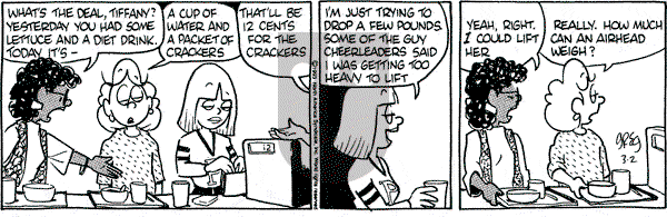 Luann on Tuesday March 2, 1993 Comic Strip