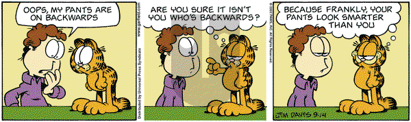 Garfield on Saturday September 14, 2002 Comic Strip