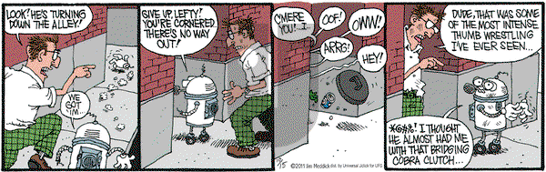 Monty on Saturday October 15, 2011 Comic Strip