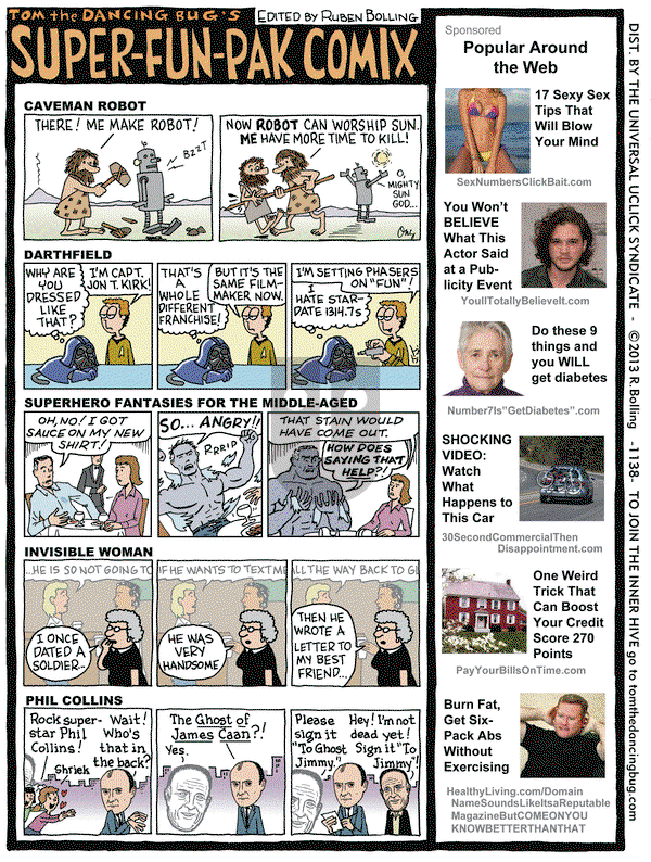 Tom the Dancing Bug - Friday May 17, 2013 Comic Strip