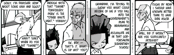 The Boondocks on Thursday April 5, 2007 Comic Strip