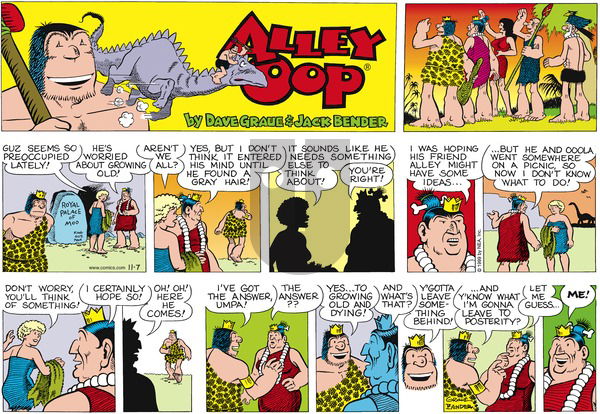 Alley Oop on Sunday November 7, 1999 Comic Strip