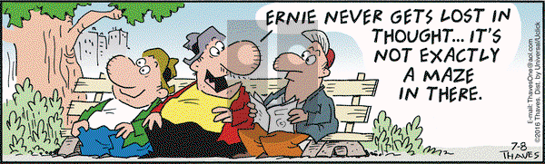 Frank and Ernest on Friday July 8, 2016 Comic Strip