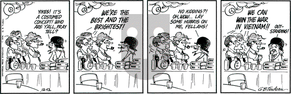 Doonesbury on Thursday December 12, 1974 Comic Strip