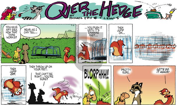 Over the Hedge on Sunday July 29, 2012 Comic Strip