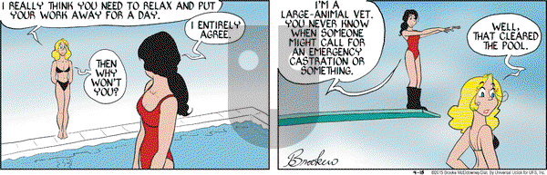 9 Chickweed Lane on Saturday April 18, 2015 Comic Strip
