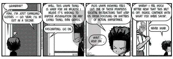 The Boondocks on Tuesday August 15, 2000 Comic Strip