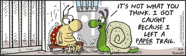 Frank and Ernest on Saturday September 9, 2017 Comic Strip