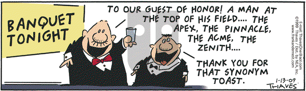 Frank and Ernest on Tuesday January 13, 2009 Comic Strip