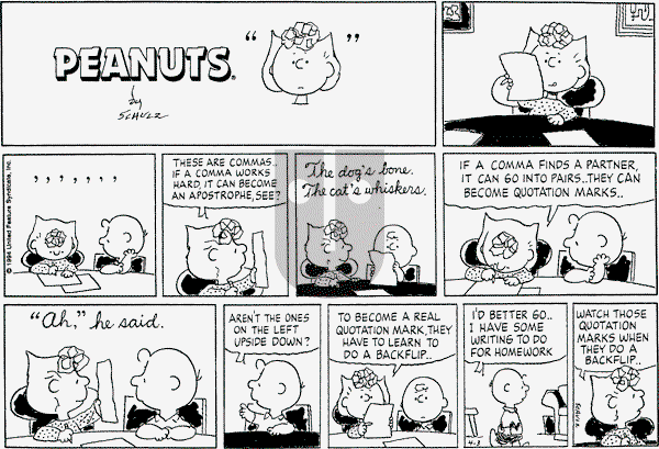 Peanuts - Sunday April 3, 1994 Comic Strip
