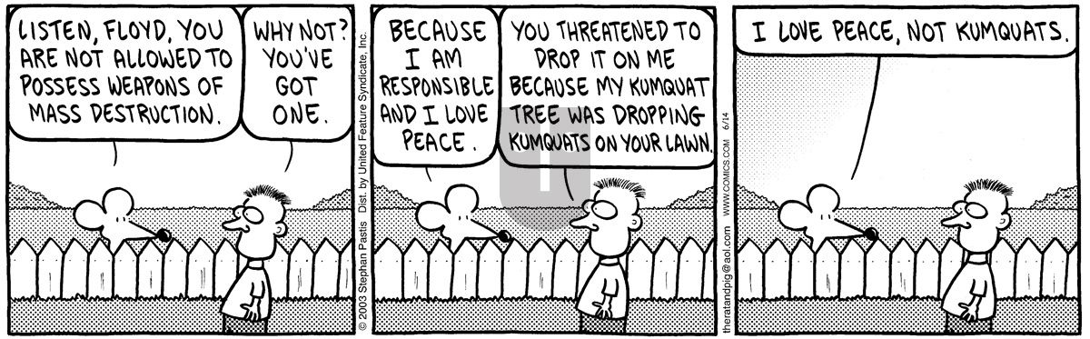 Pearls Before Swine - Saturday June 14, 2003 Comic Strip
