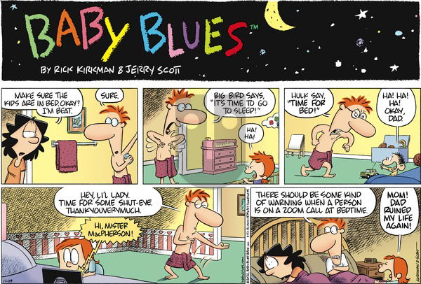 Baby Blues on Sunday November 29, 2020 Comic Strip