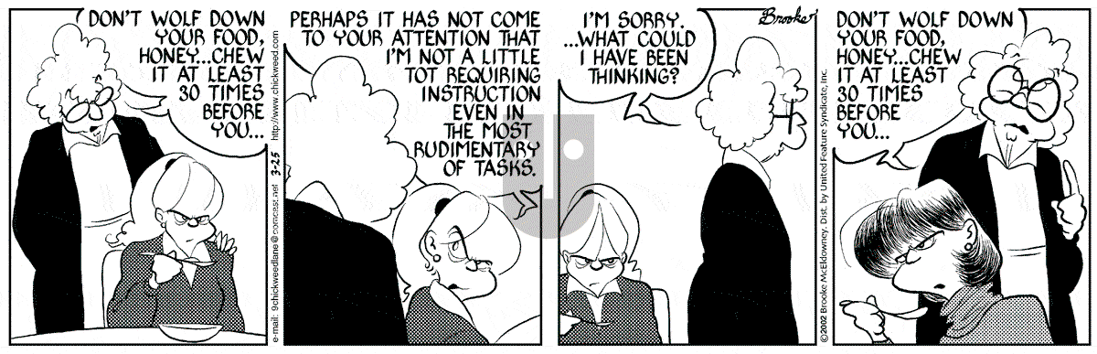 9 Chickweed Lane - Monday March 25, 2002 Comic Strip