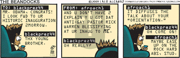 La Cucaracha on Monday January 19, 2009 Comic Strip