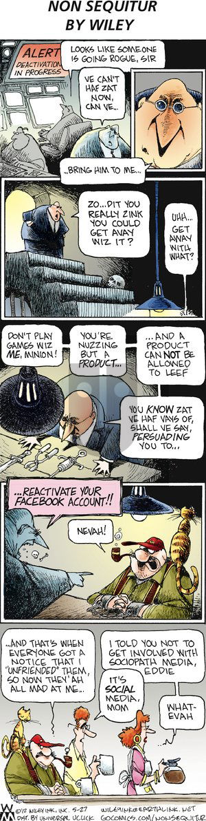 Non Sequitur on Sunday May 27, 2012 Comic Strip