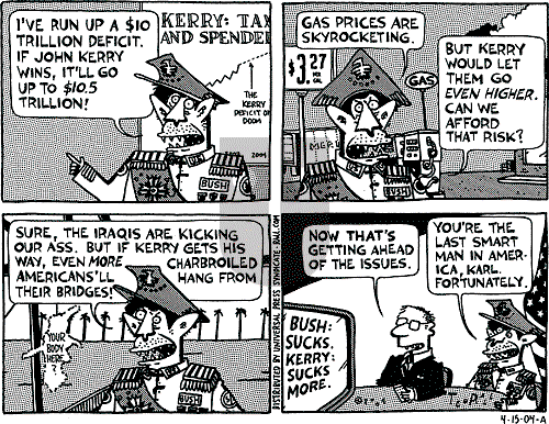 Ted Rall on Thursday April 15, 2004 Comic Strip
