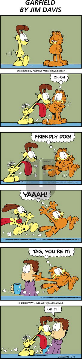 Garfield on Sunday June 14, 2020 Comic Strip