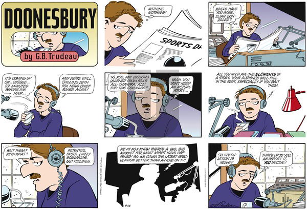 Doonesbury on Wednesday November 28, 2001 Comic Strip