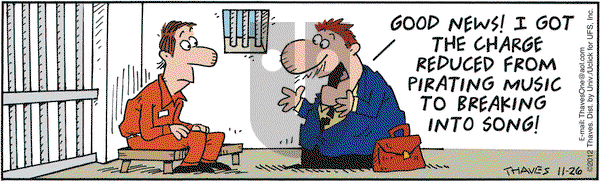 Frank and Ernest on Monday November 26, 2012 Comic Strip