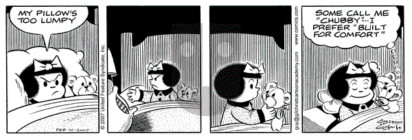 Nancy on Saturday February 10, 2007 Comic Strip