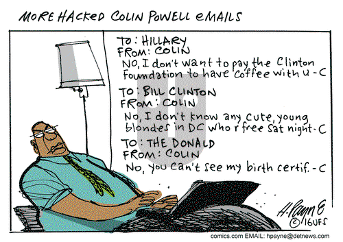 Henry Payne on Friday September 16, 2016 Comic Strip