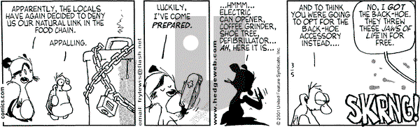 Over the Hedge on Monday March 5, 2001 Comic Strip