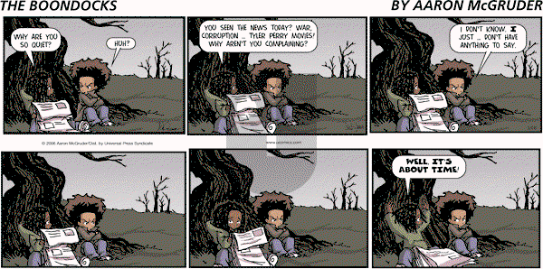 The Boondocks on Sunday October 27, 2013 Comic Strip