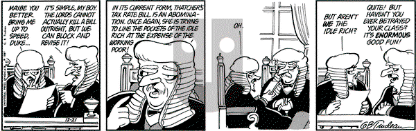 Doonesbury on Monday December 21, 1987 Comic Strip