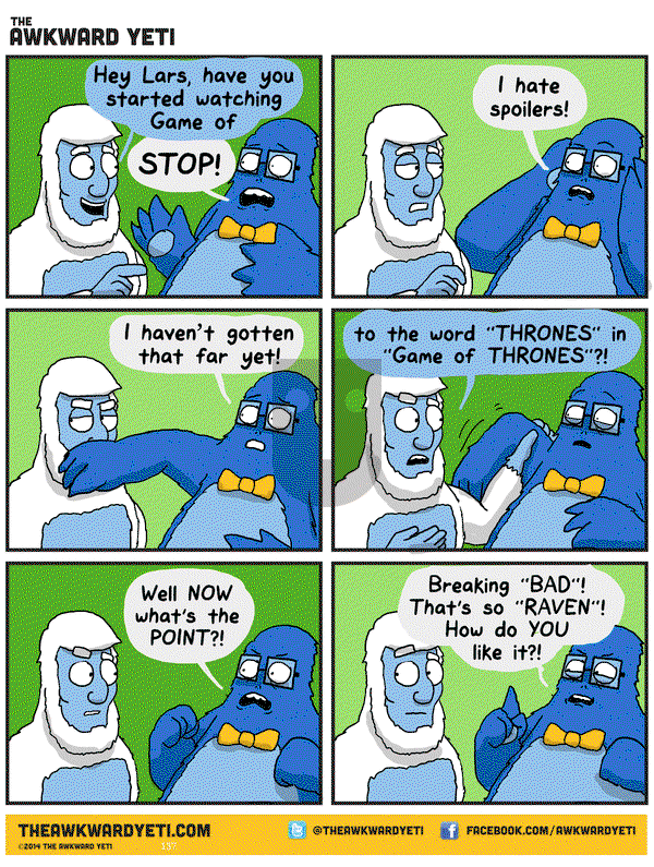 The Awkward Yeti on Saturday April 18, 2015 Comic Strip